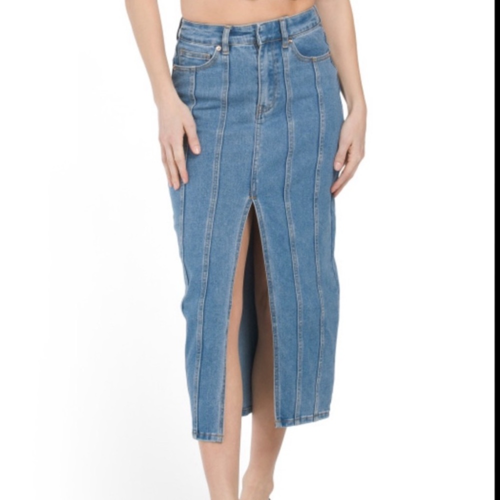 House of Harlow 1960 Blue Maxi Skirt